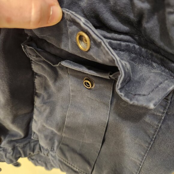Hinge Seattle Navy Blue Utility Cargo Jacket - size M - Picture 3 of 8